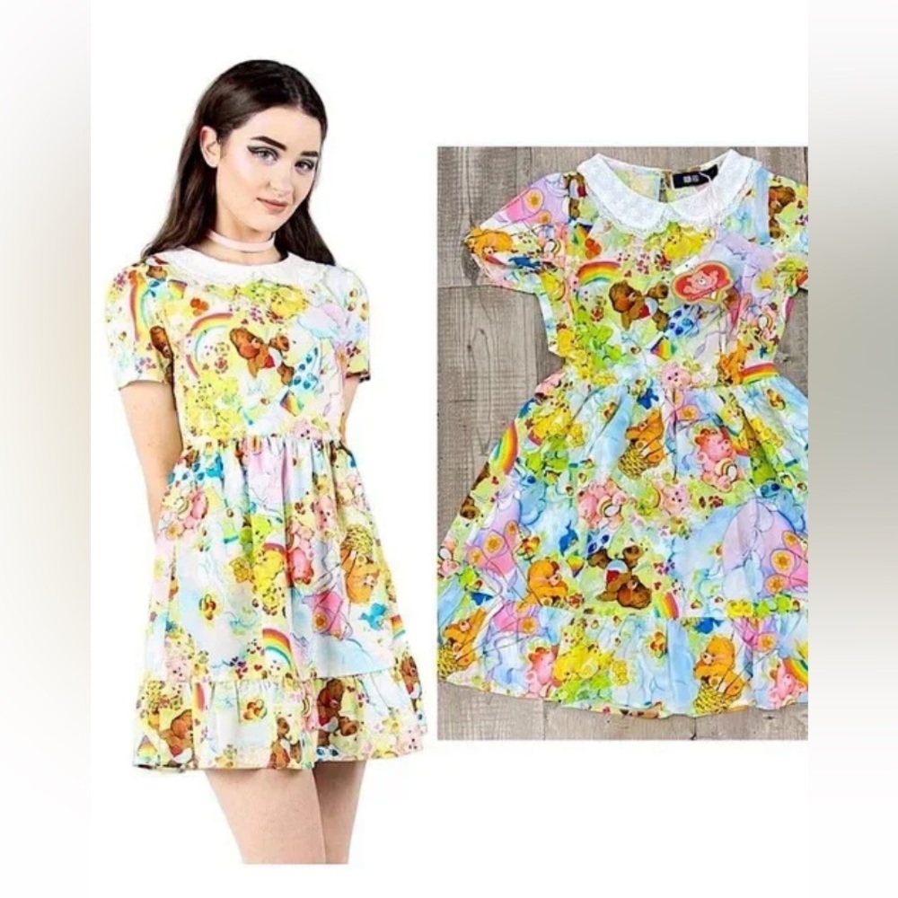 NWT Iron Fist Care Bear Nostalgia Y2K Mini Dress - M
